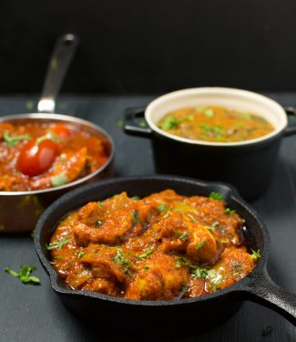 Indian restaurant dopiaza curry is a medium spicy curry with lots of onions.