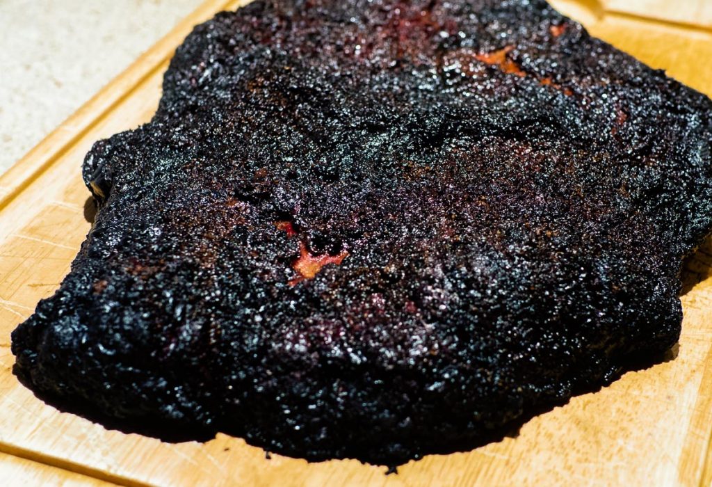 Hot and fast BBQ brisket is cooked at 300F for about 6-8 hours. This recipe works with the flat and delivers a juicy brisket if done right.