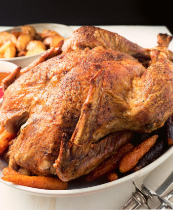 dry brined roast turkey
