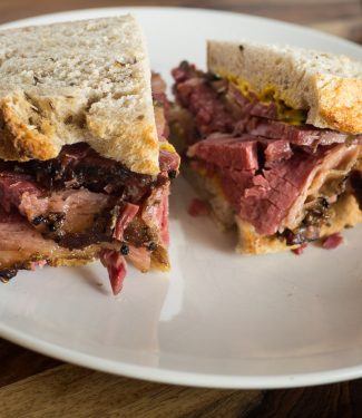 montreal smoked meat sandwich