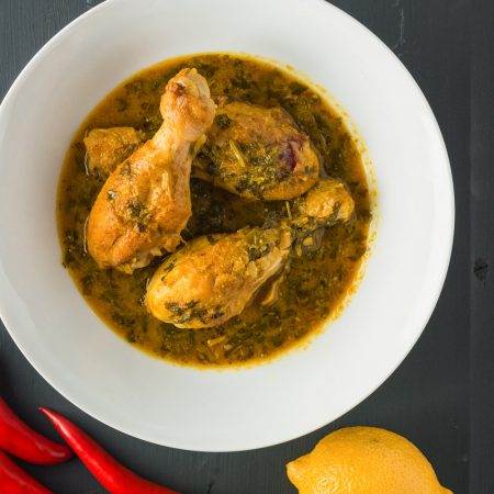 Lemon coriander chicken curry is a bright tasting Indian curry that's big on flavour.