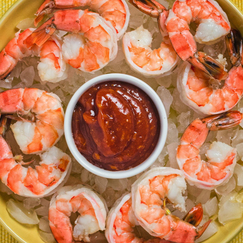 Classic Shrimp Cocktail With Homemade Seafood Sauce