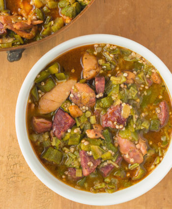 chicken gumbo with okra