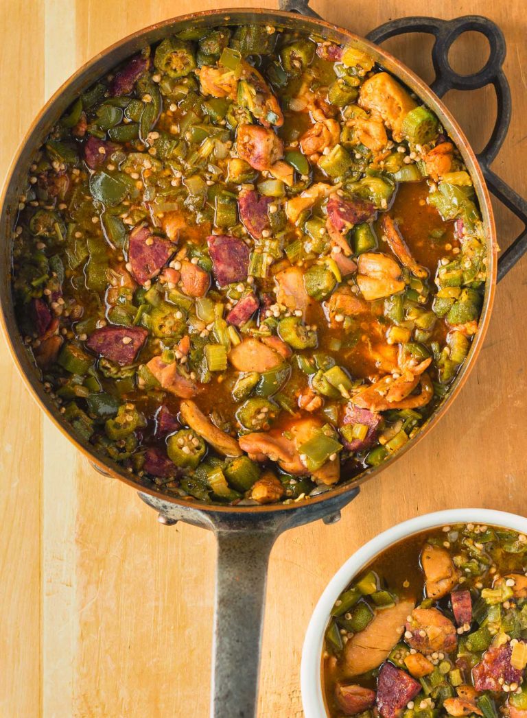 chicken gumbo with okra glebe kitchen