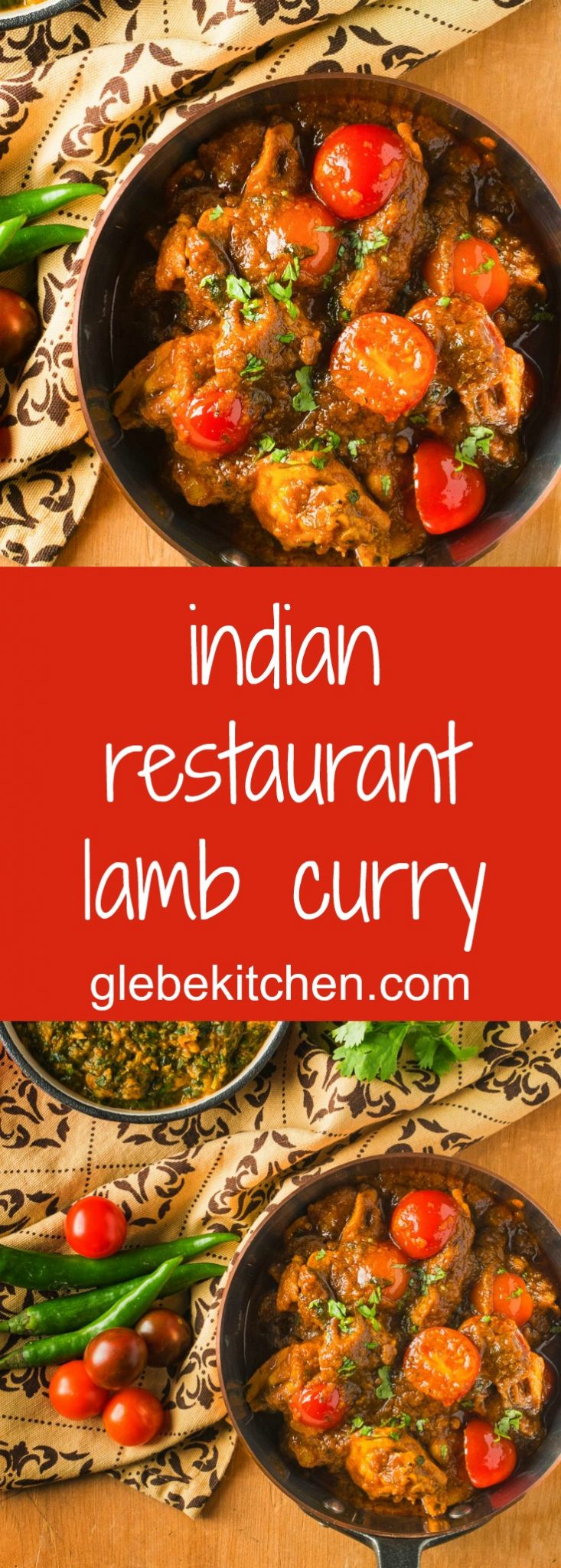 This Indian restaurant lamb curry is loaded with onion, garlic, ginger and spices.