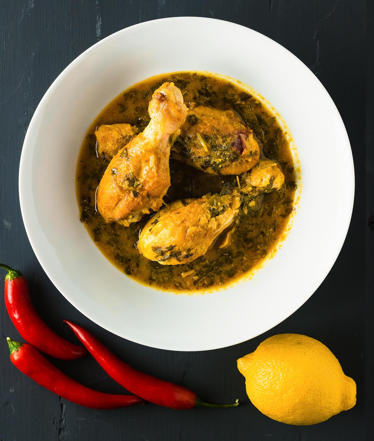 Lemon coriander chicken curry is a bright tasting Indian curry that's big on flavour.