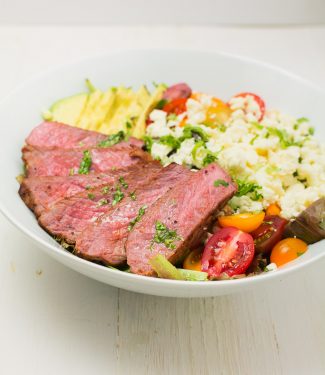 Sous-vide your steaks then sear for perfect steak salad/