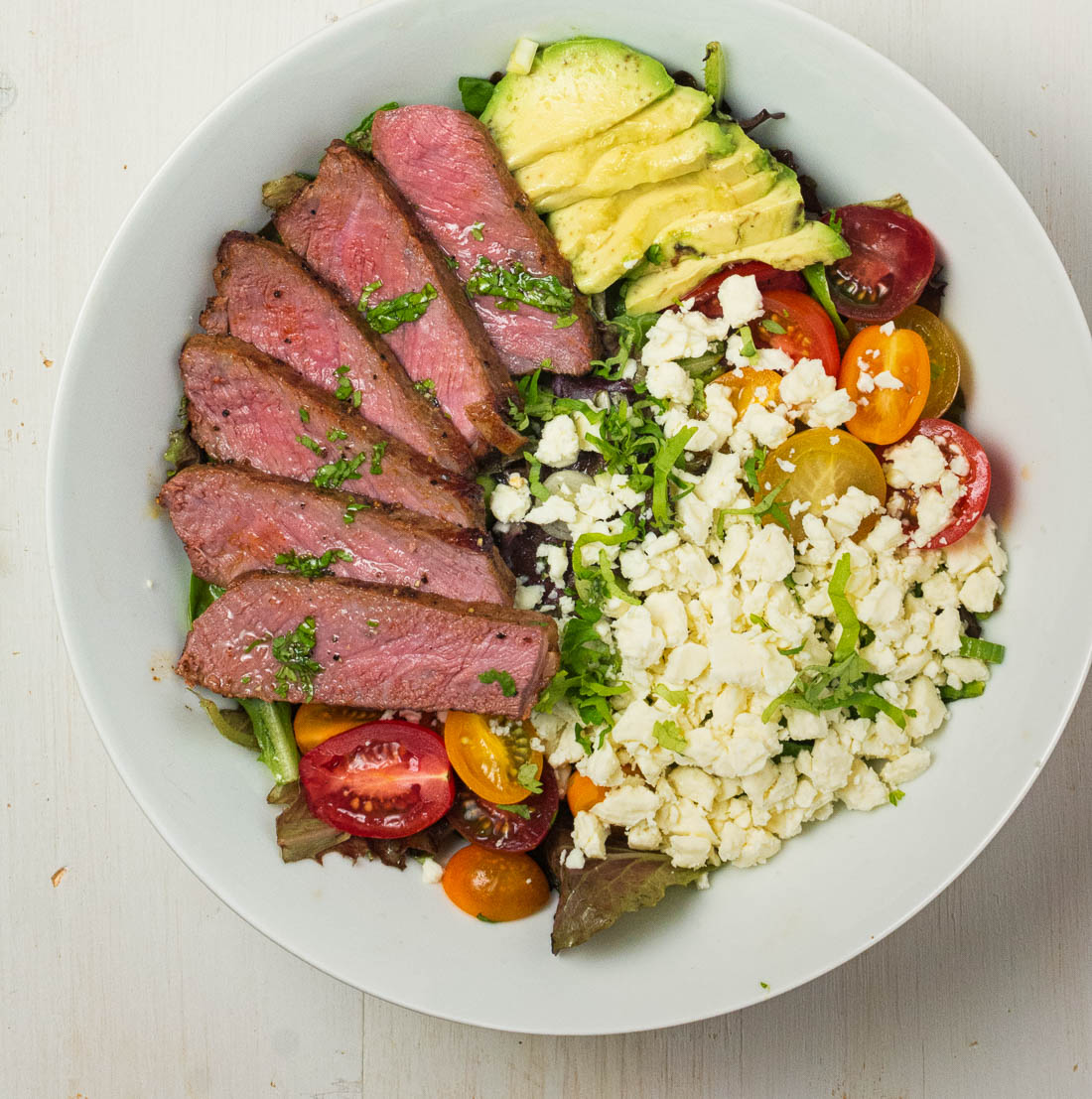 Steak Salad With Cilantro Lime Vinaigrette Glebe Kitchen 5732