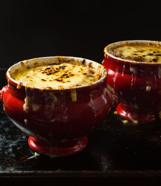 Classic French onion soup is like a hug in a bowl.