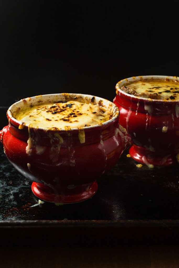 Classic French onion soup is like a hug in a bowl.