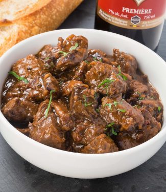 Beef and beer stew - carbonnade a la flamande is all about beer, beef and onions.