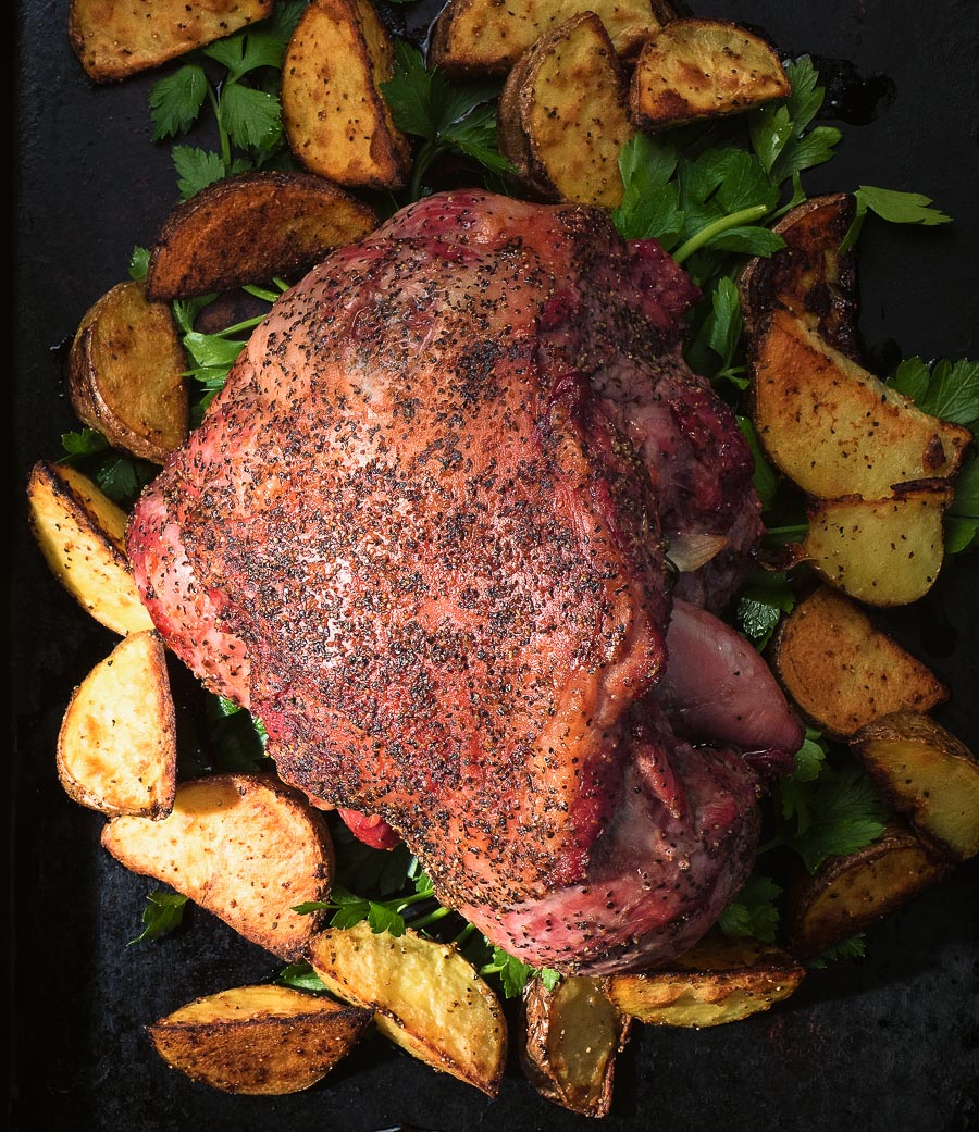 Grill roasted leg of lamb is a timeless way to serve lamb.