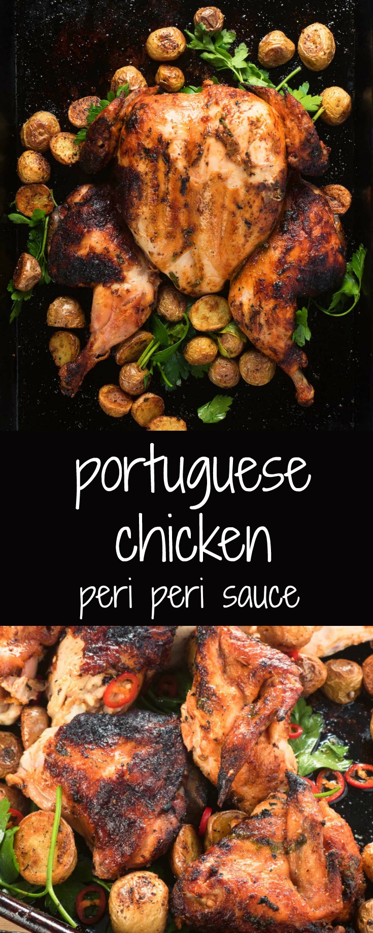 Spicy, lemony, and smoky flavours come together in Portuguese grilled chicken