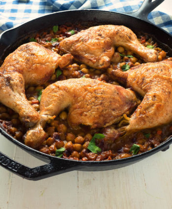 moroccan chicken and chickpeas