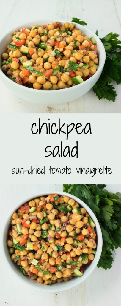 Chickpea Salad With Sun-dried Tomato Vinaigrette - Glebe Kitchen