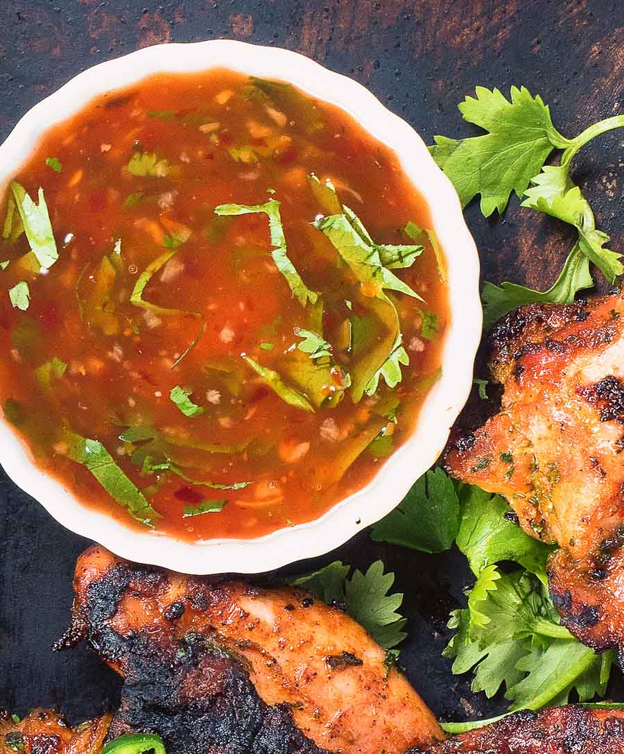 Thai grilled chicken dipping sauce from above.