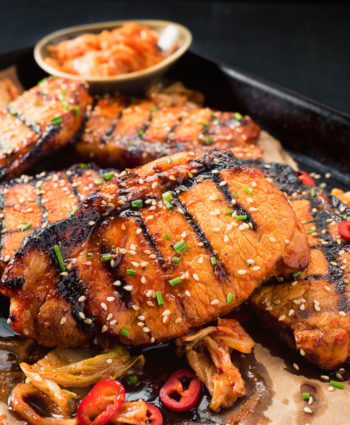korean style pork chops