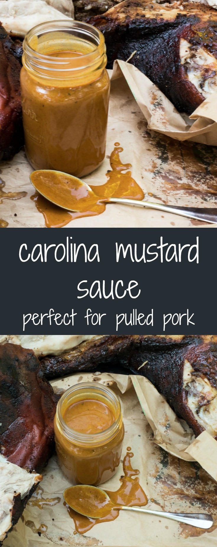 Carolina mustard sauce is the perfect complement to real pulled pork.