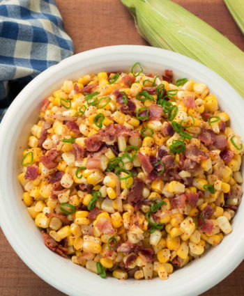 warm corn bacon salad