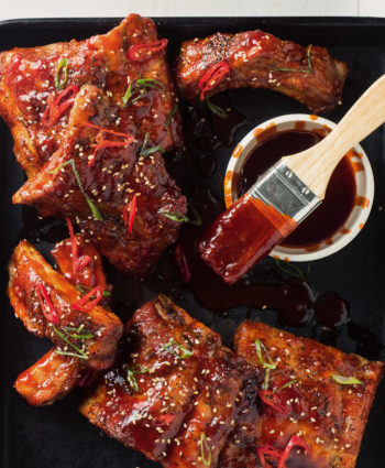 korean pork ribs with gochujang glaze