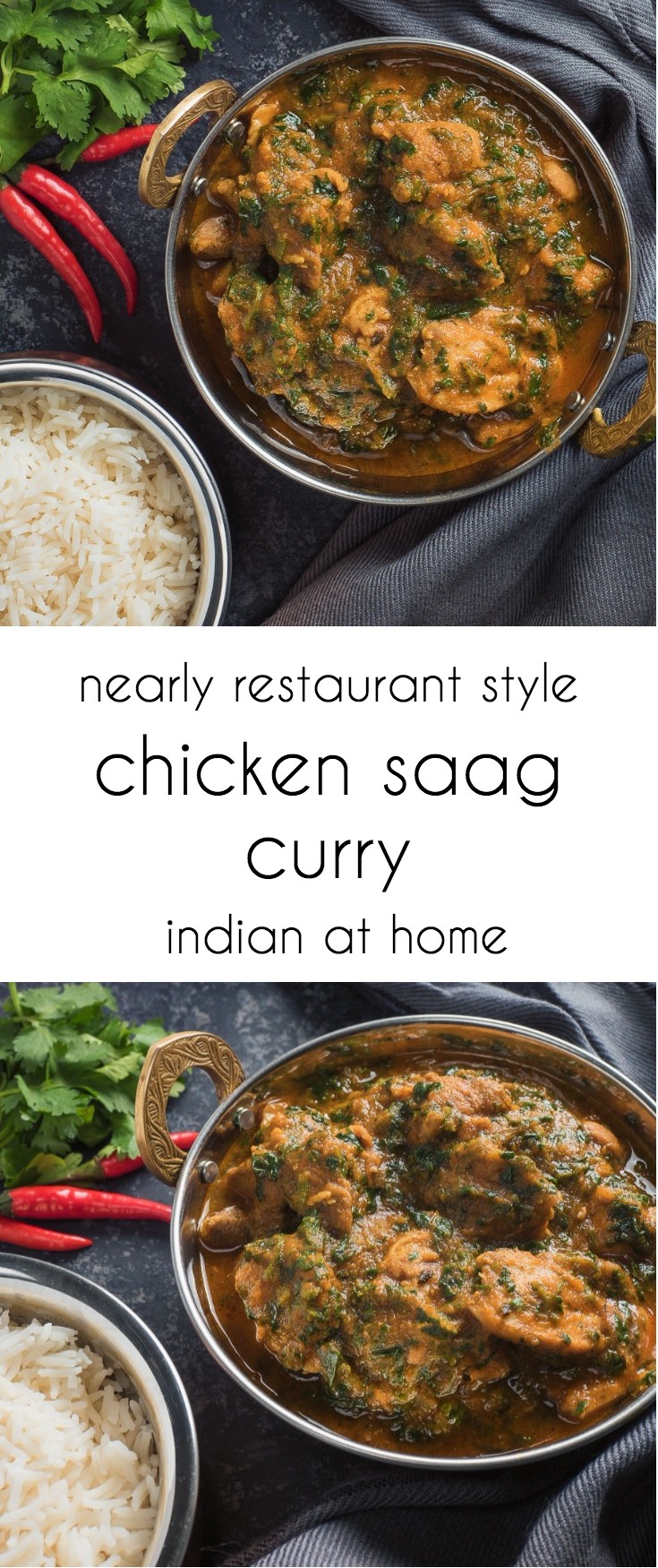 You can make chicken saag at home that will rival what you get in Indian restaurants