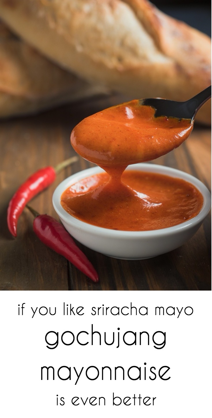 If you like sriracha mayo you are going to love gochujang mayonnaise!