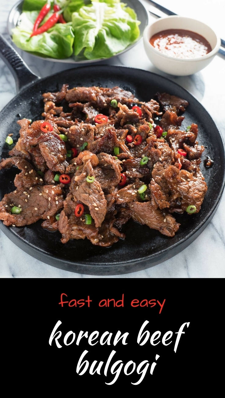 Use fast and easy Korean beef bulgogi to make korean bibimbap.