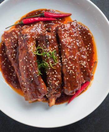 korean braised pork ribs
