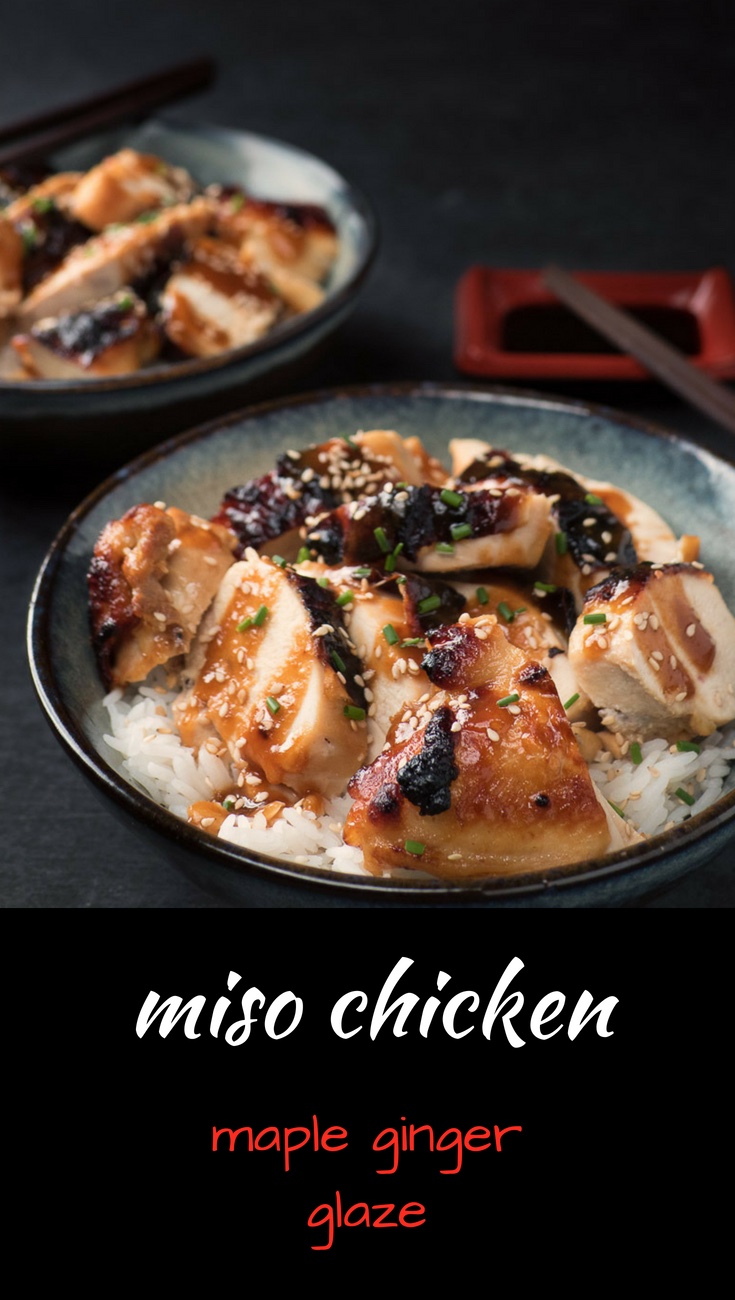 Japanese miso chicken with maple and ginger is sure to be a big hit.