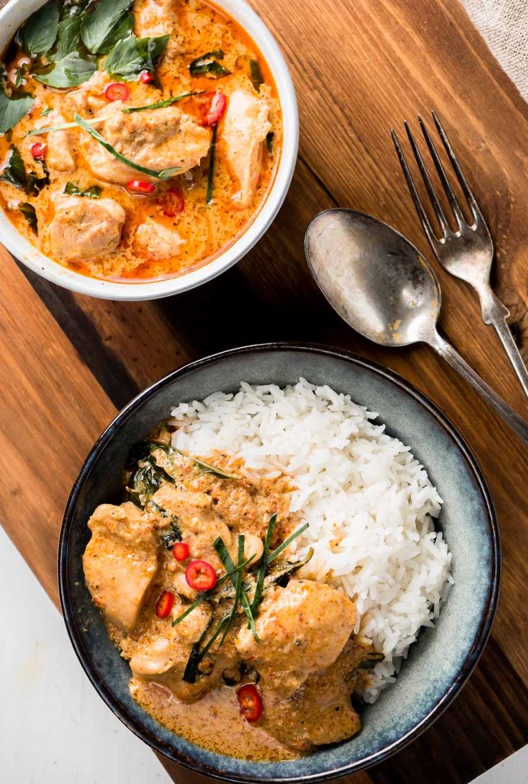 panang curry with chicken - glebe kitchen