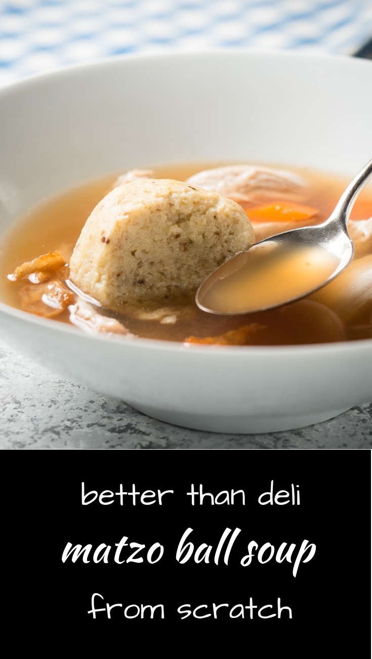 Intense chicken flavour makes this matzo ball soup the best you ever tasted.