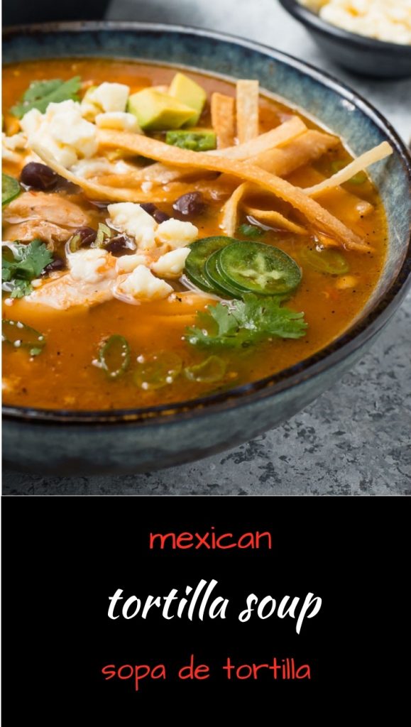 chicken tortilla soup - sopa de tortilla - glebe kitchen