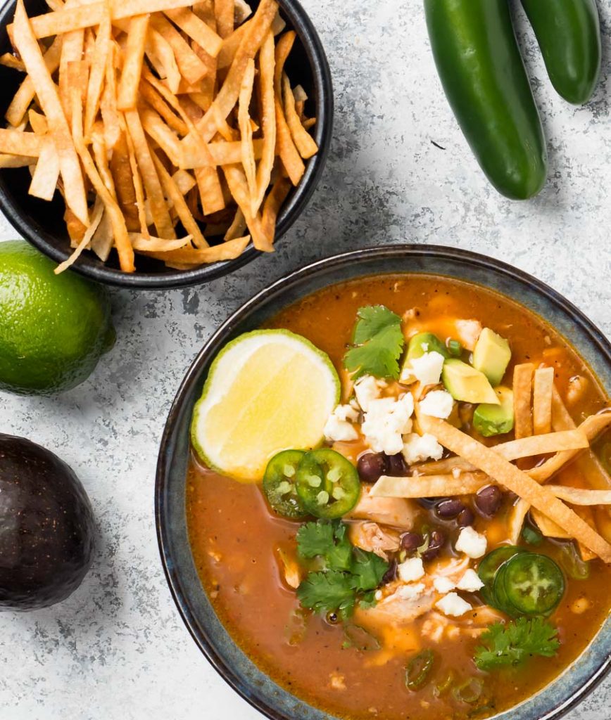 chicken tortilla soup - sopa de tortilla - glebe kitchen