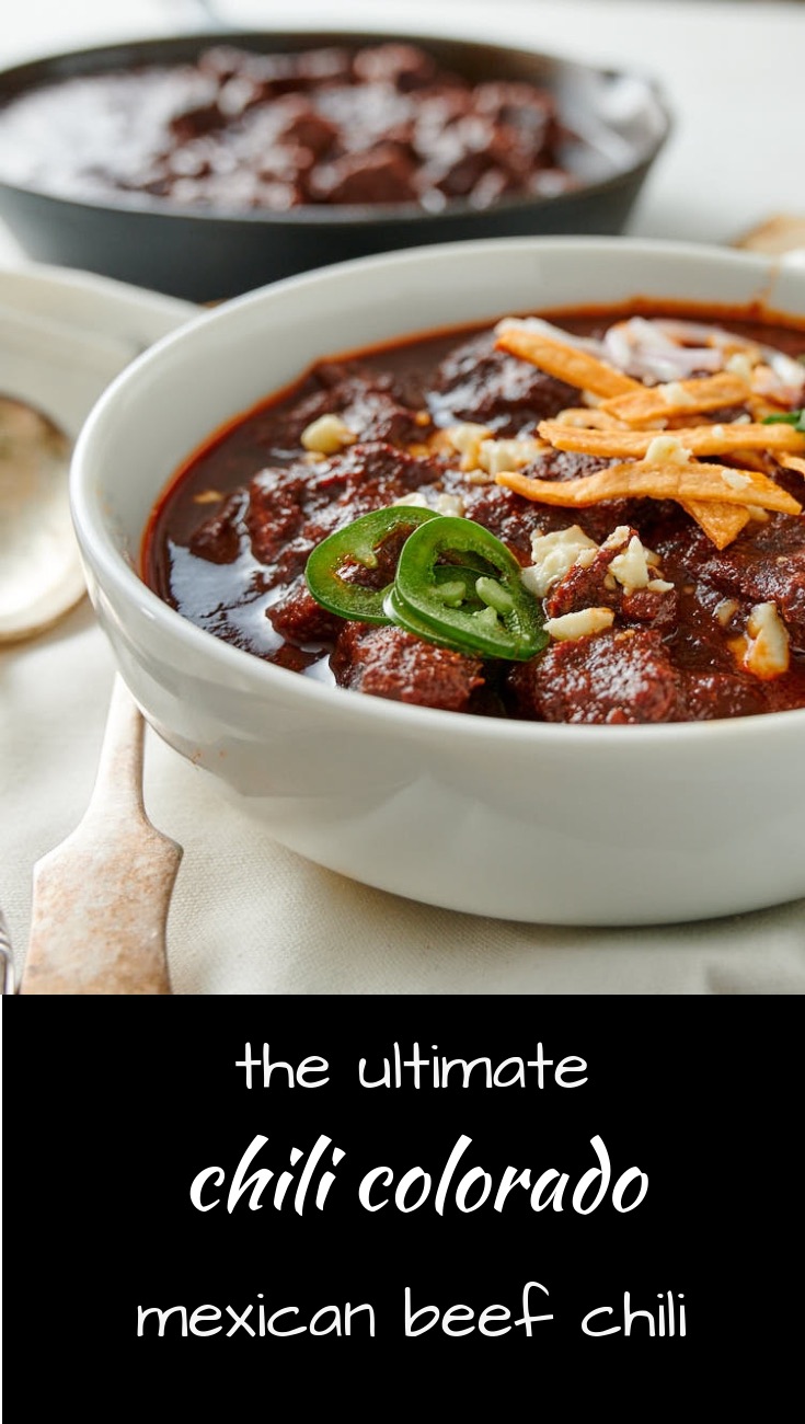 Chili colorado is the ultimate beef chili. It's for when you want the best Mexican chili.