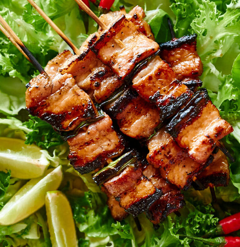 Grilled Pork Belly Skewers Asian Style Glebe Kitchen 