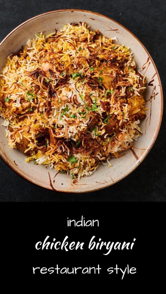 chicken biryani - indian restaurant style - glebe kitchen