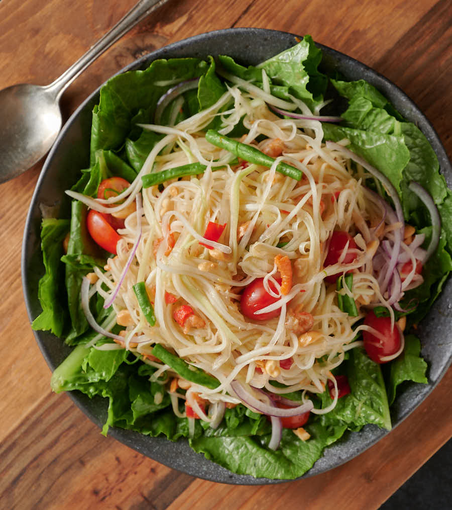 Green Papaya Salad - Funky Asian Kitchen