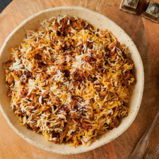 keema rice (keema biryani) - restaurant style - glebe kitchen