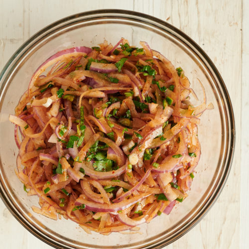 indian onion salad glebe kitchen