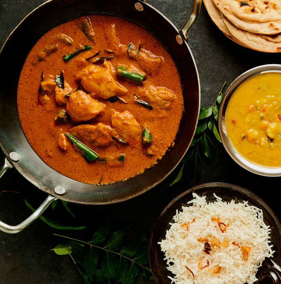 30 minute south Indian curry, dal and rice